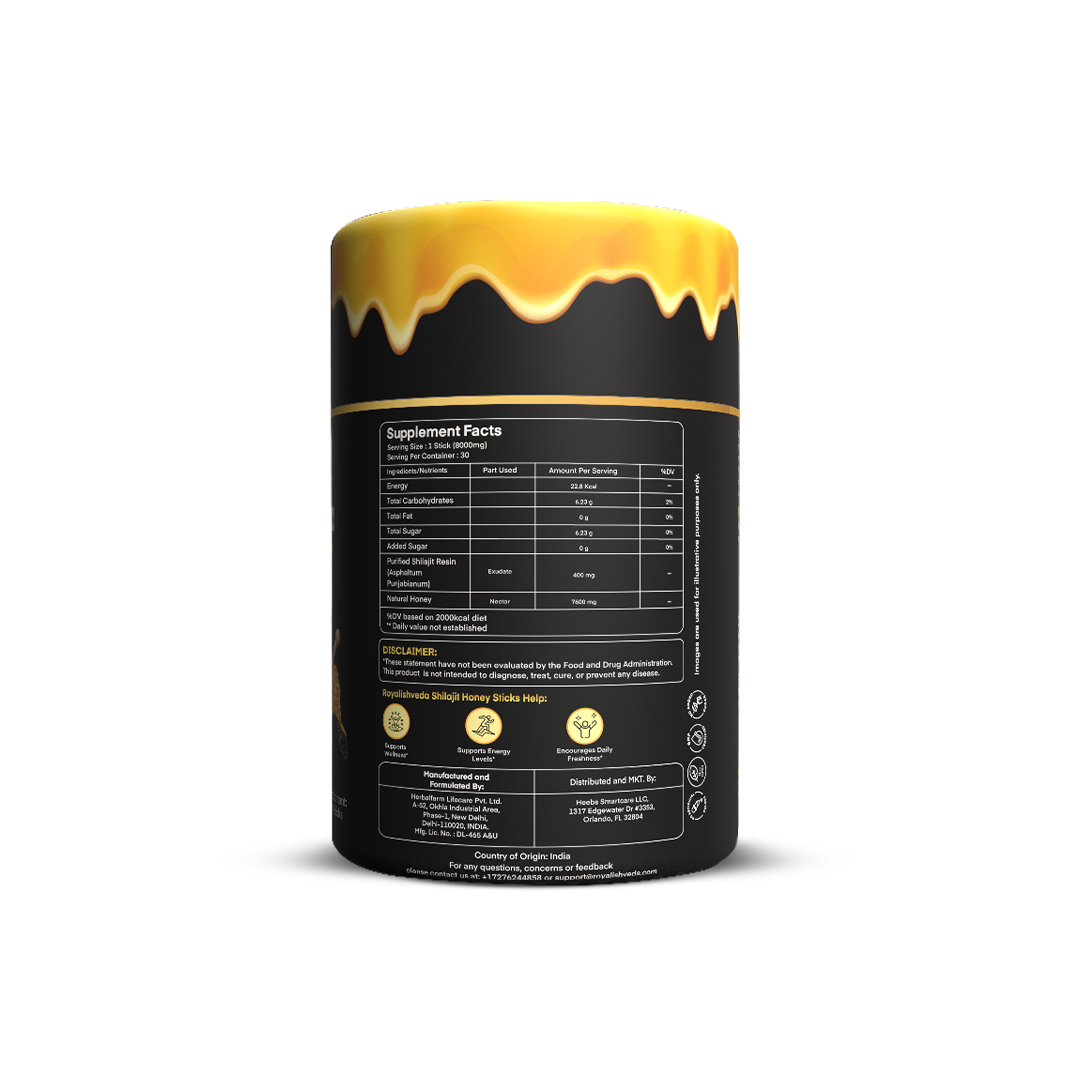 Shilajit Honey Sticks